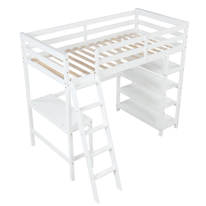 The Cubist Loft Bed - Twin