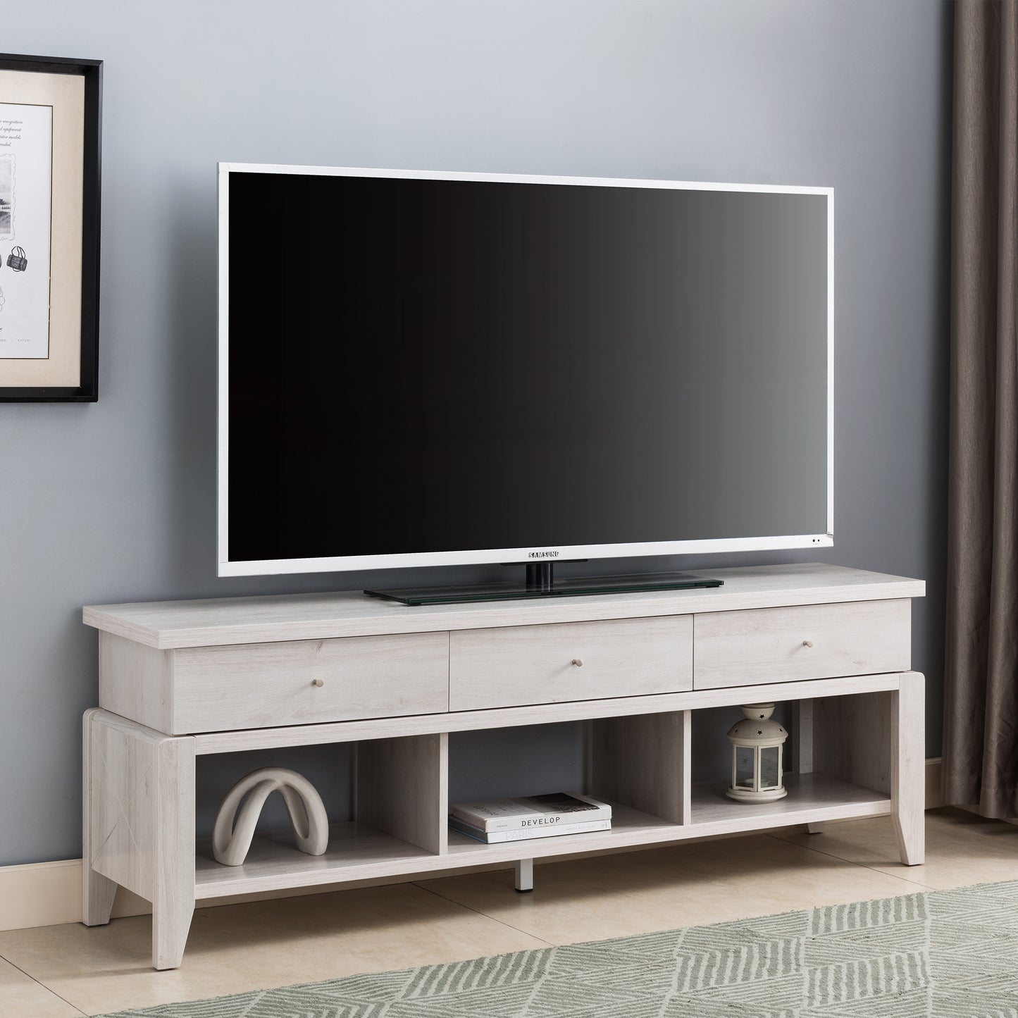 Royal TV Stand - White Oak