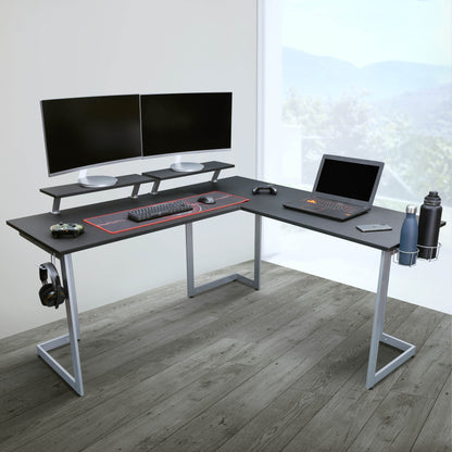 Sport Warrior L-Shaped Gaming Desk