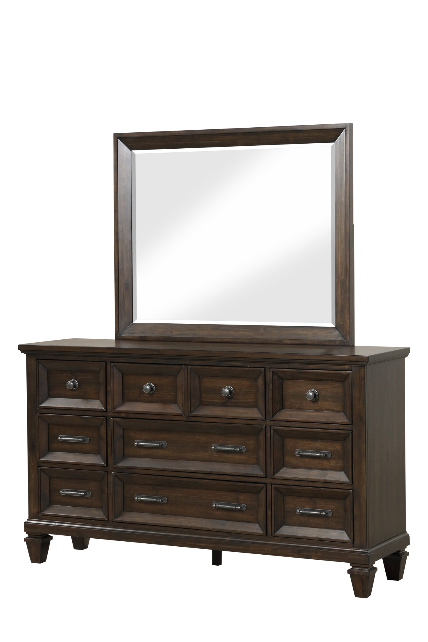 ElegantWood Walnut Dresser