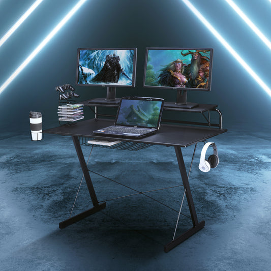 Carbon Max Gaming Desk - Black