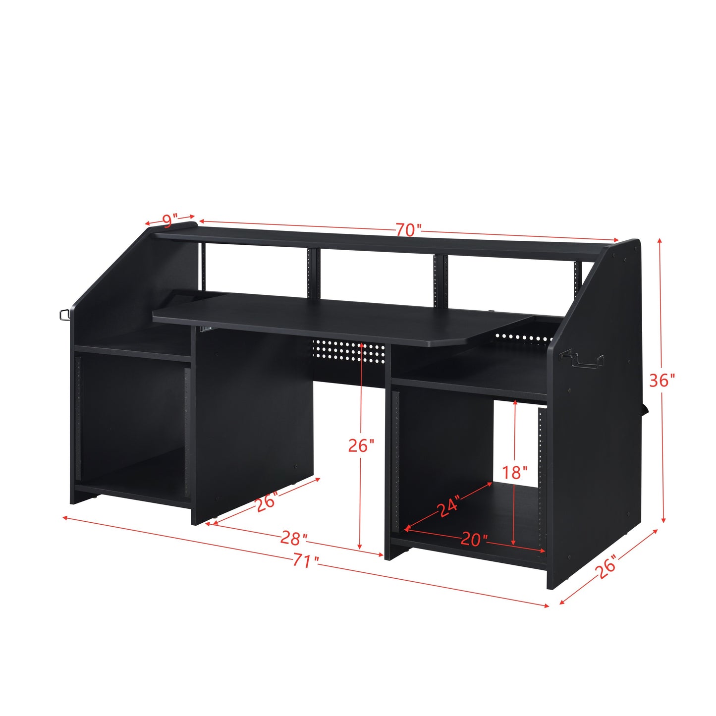 Melody Music Desk Black