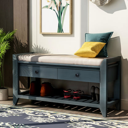 Modular Entryway Storage Bench - Antique Navy