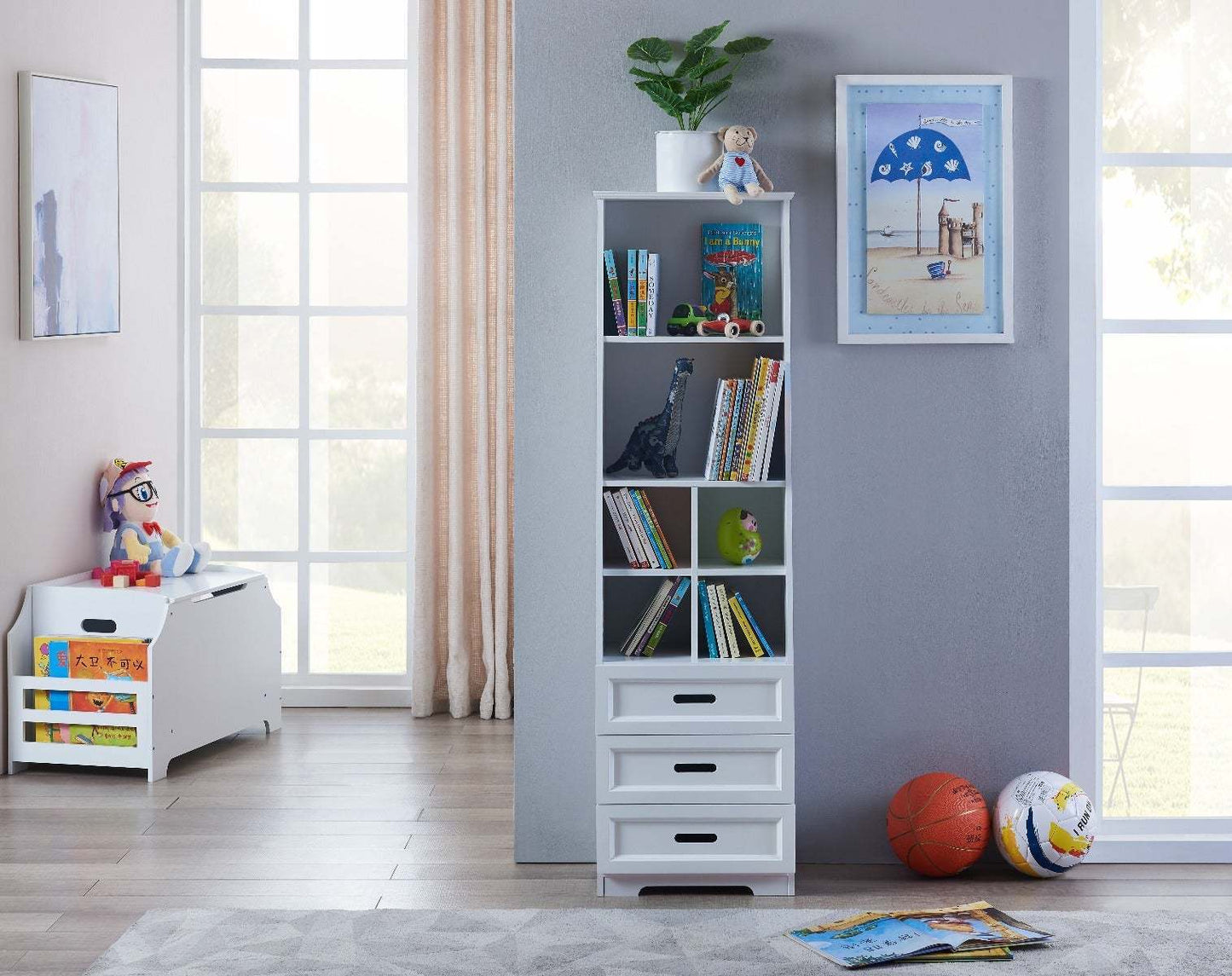 Wonder Storage Unit with Book Display Bookcase