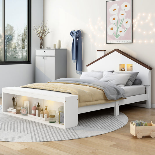 Luminous Haven Storage Bed