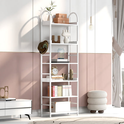 Tall Tower Bookcase - White