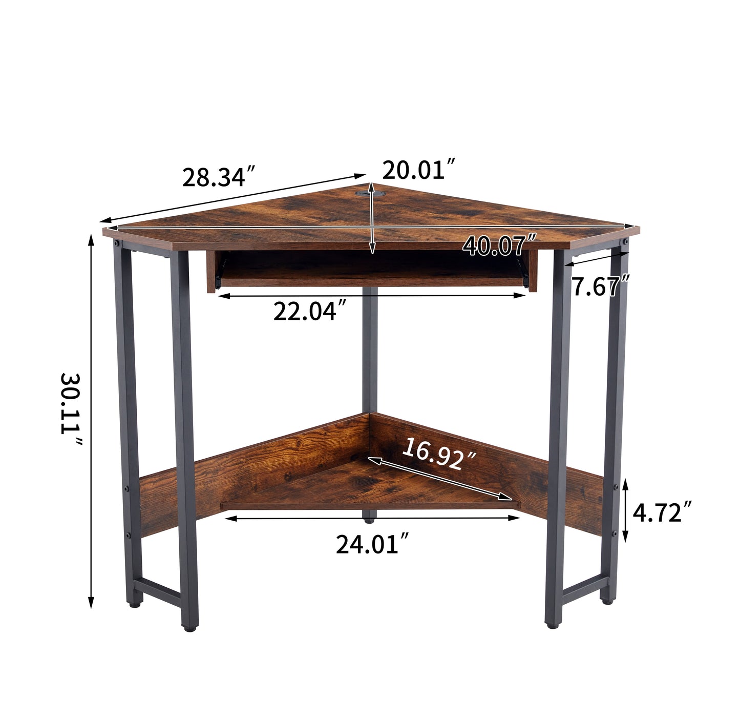 Corner Desk Compact Workstation