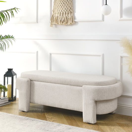 Elegant Haven Linen Storage Bench