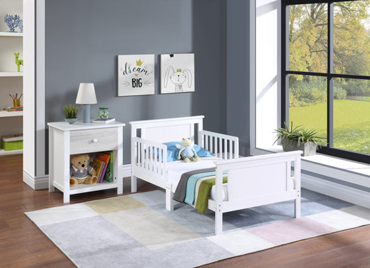 Connelly Reversible Panel Toddler Bed - White