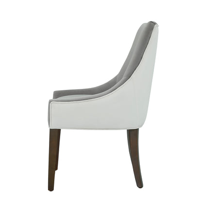 Elegant Smoke Upholstered Dining Chair