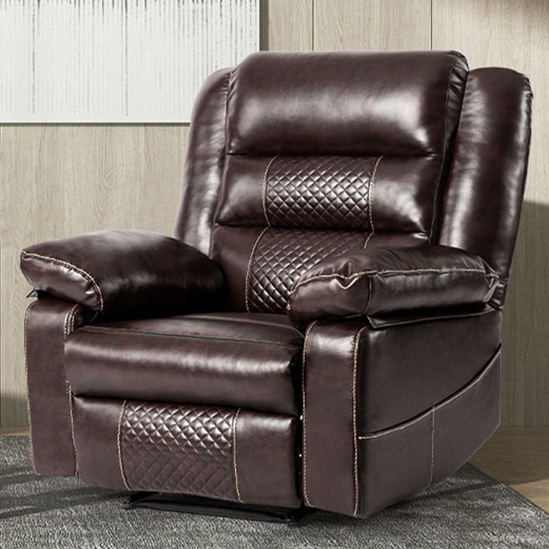 Thorne Leather Massage Recliner - Brown