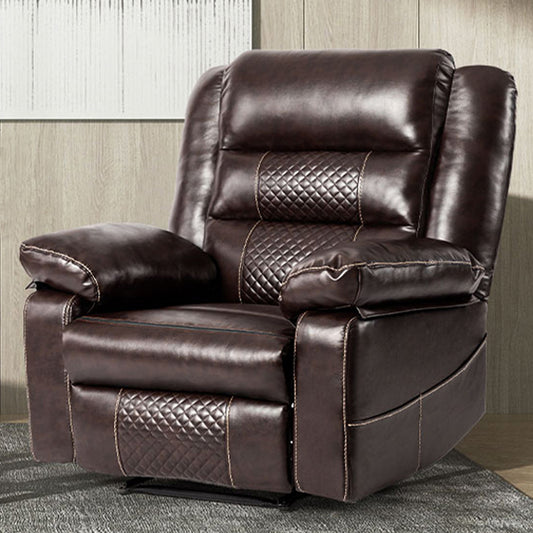 Thorne Leather Massage Recliner - Brown