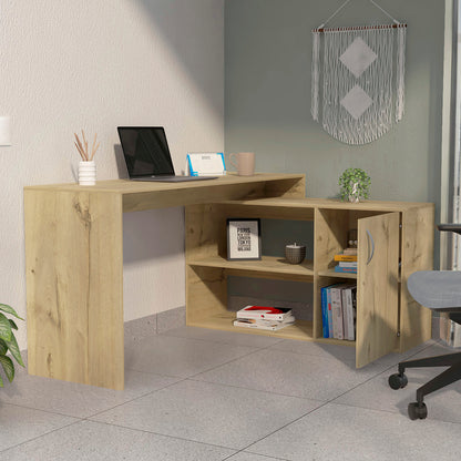 Eco Wood L-Shaped Office Desk