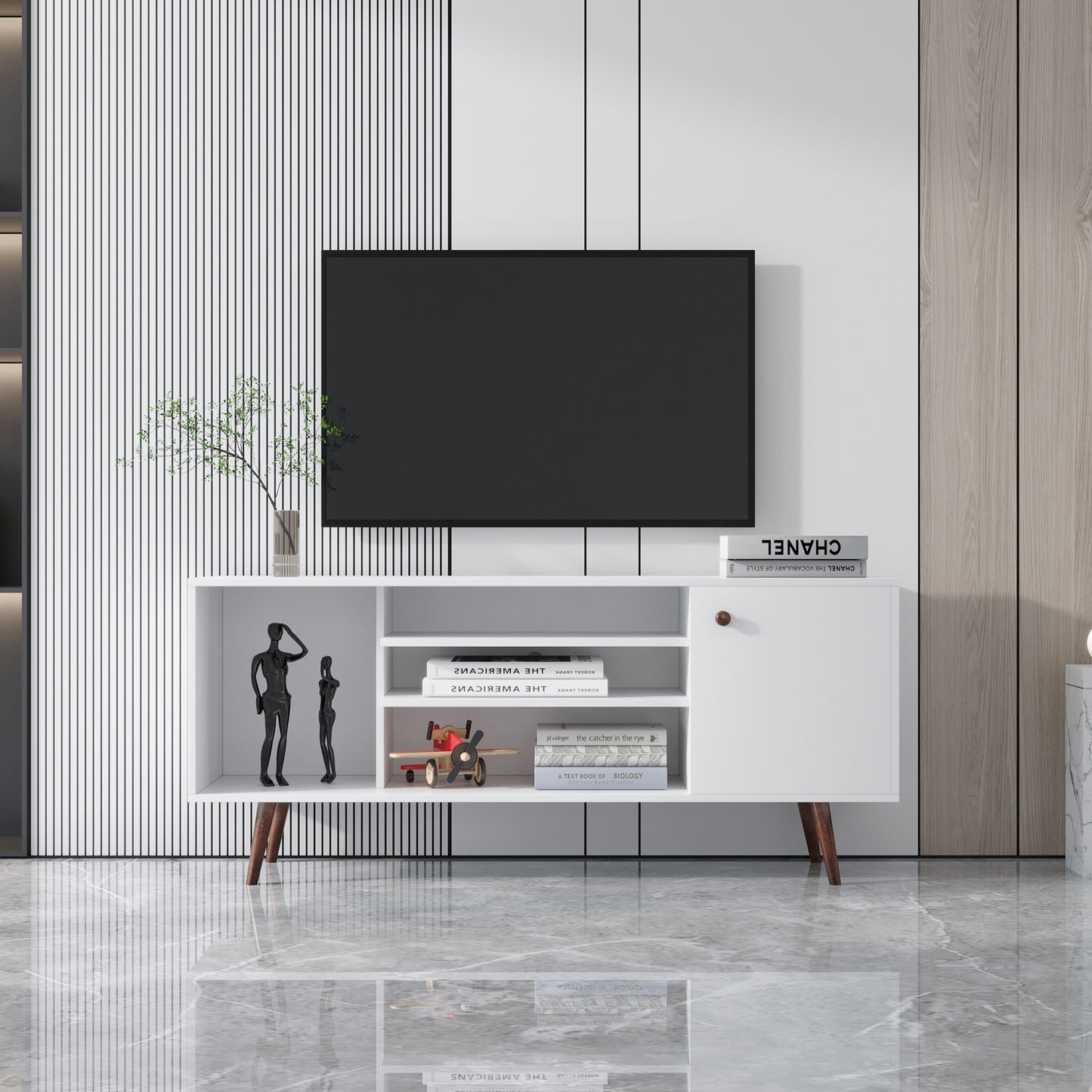 Macho TV Stand - White