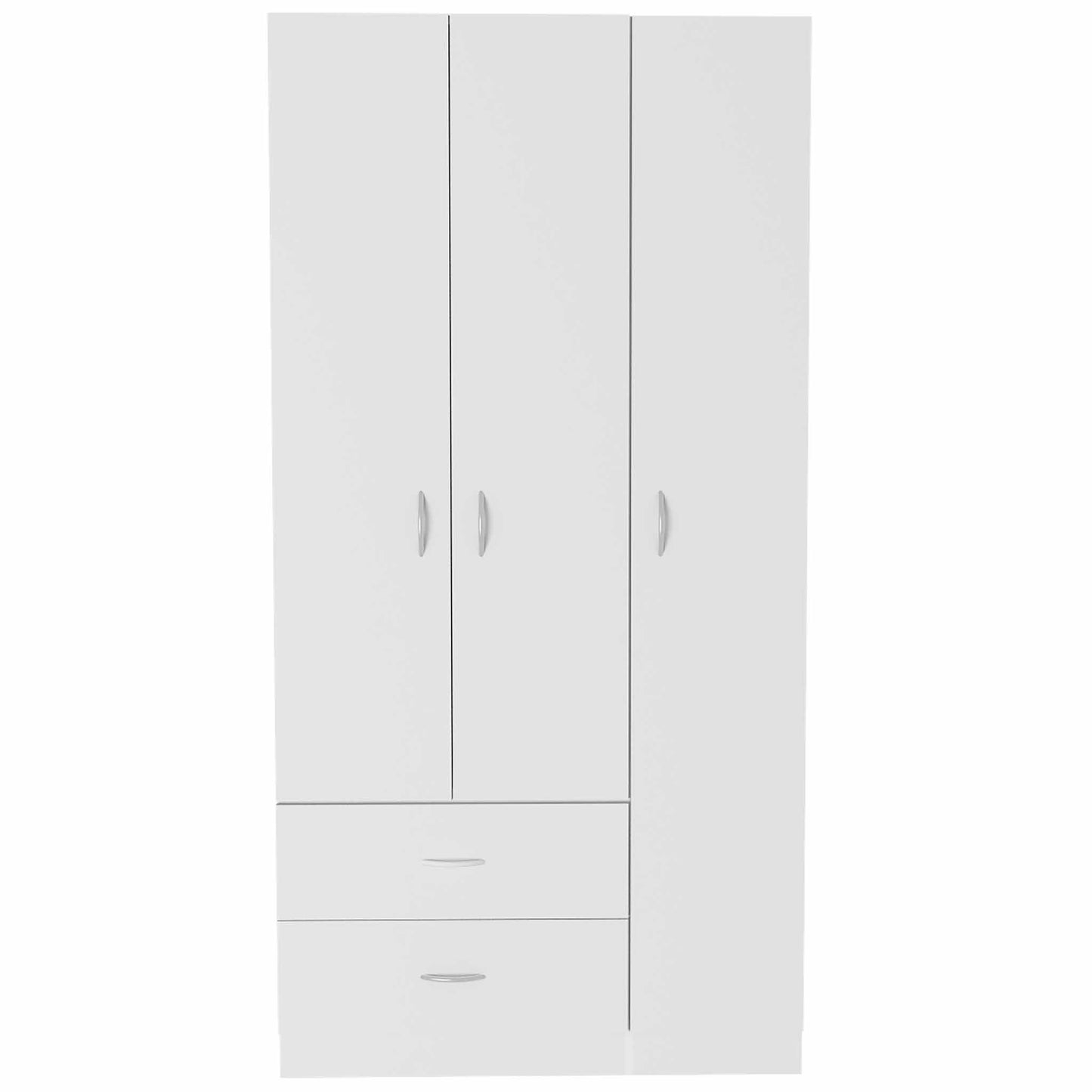 Watson 2-Drawer 3-Door Armoire - White