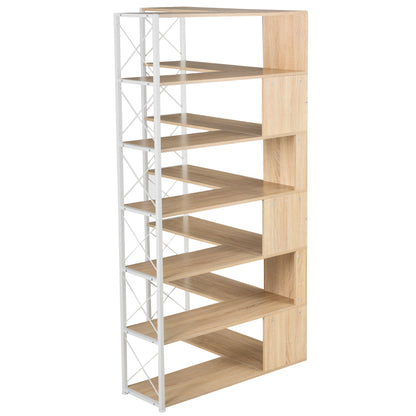 L-Shaped Corner Bookcase - Oak