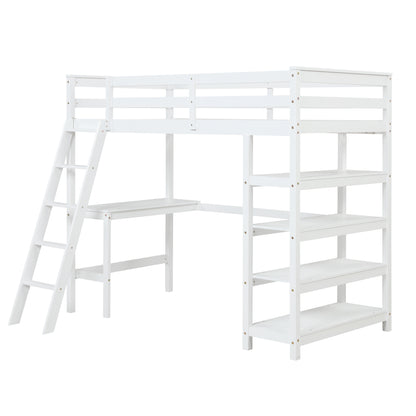 The Cubist Loft Bed - Twin