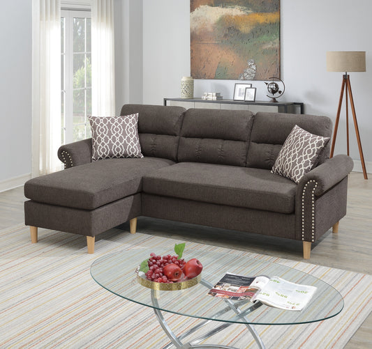 Esme Reversible Sectional Sofa Set  - Tan