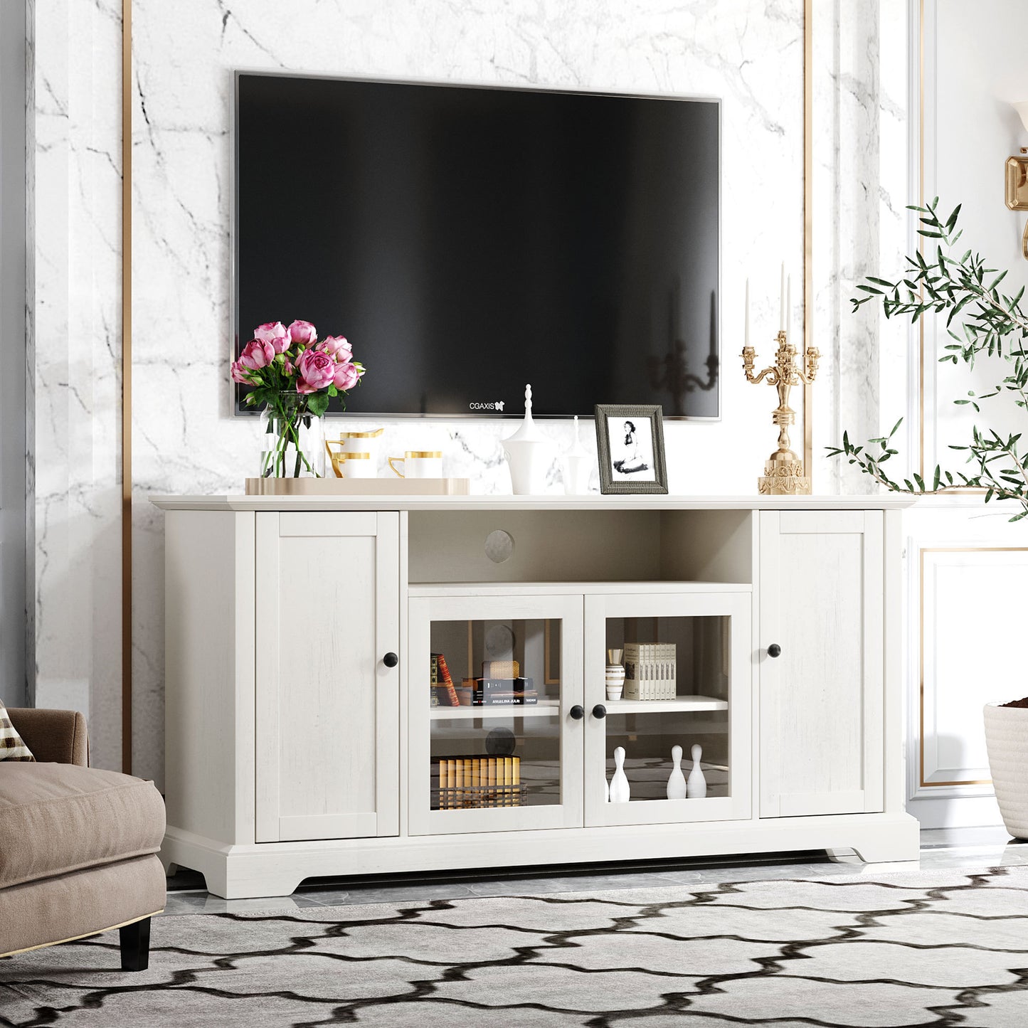 Hana TV Stand - White