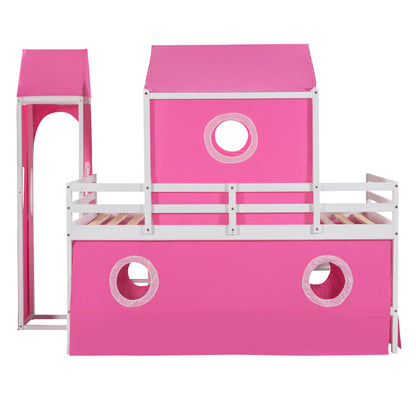 Princess Castle Twin Bunk Bed