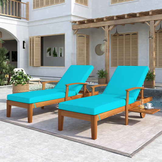 RelaxaWood Outdoor Retreat Chaise Lounge Set