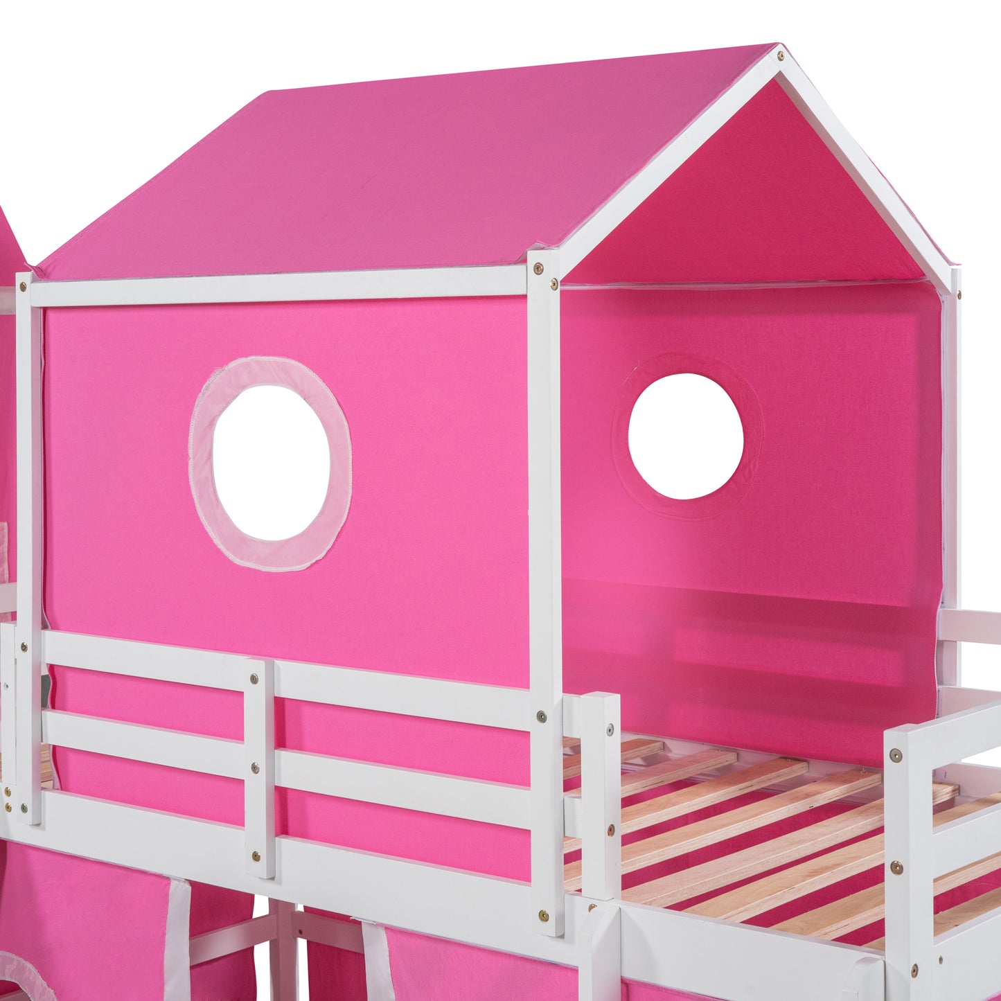 Princess Castle Twin Bunk Bed