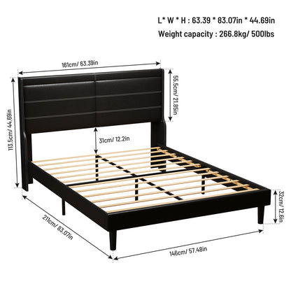 Simo Queen Size Upholstered Bed Frame