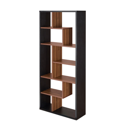 Milestone II Bookshelf in Black & Walnut