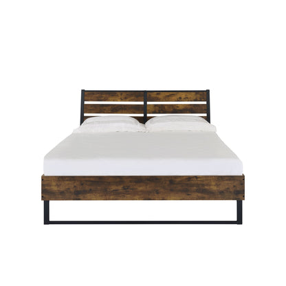 Rustic Oak Bliss Eastern King Bed