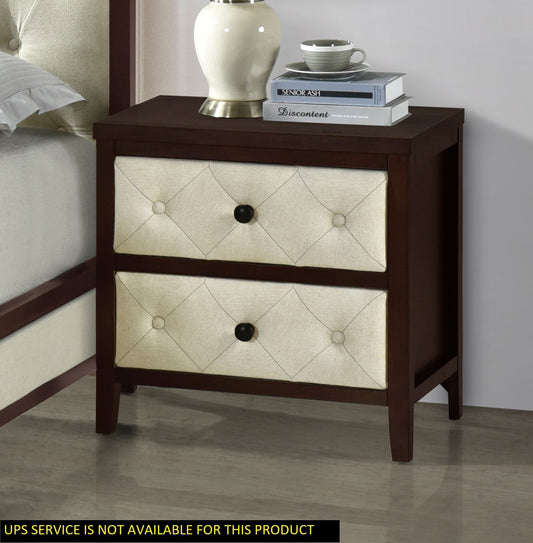 Elexa Modern Nightstand  - Espresso