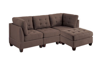 Lyra 4 Pcs Modular Sofa Set  - Coffee