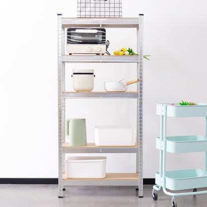 Silver Max Storage 5-Tier Utility Shelves - S