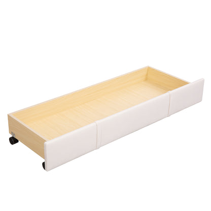 Helena Full Size Velvet Platform Bed Frame - Beige