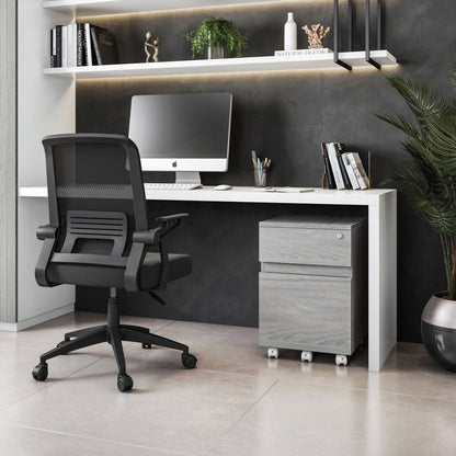 TechLock Grey File Cabinet