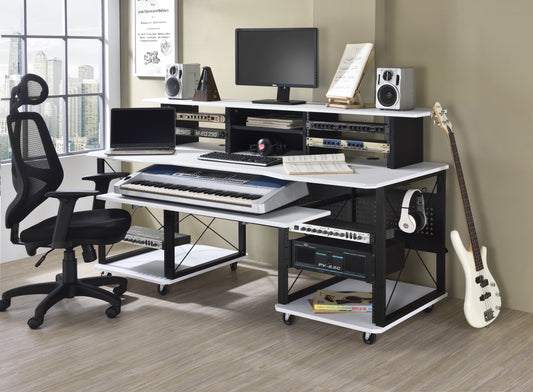 Harmony Megara Melody Desk - White & Black