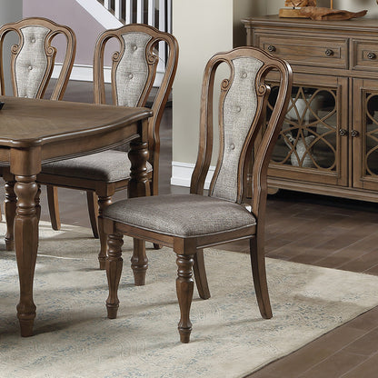 Elegant Comfort Dining Chairs -Mocha Mist- Set of 2