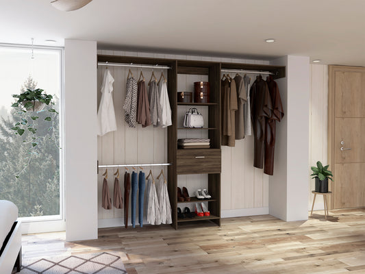 Walnutwood Closet Organizer