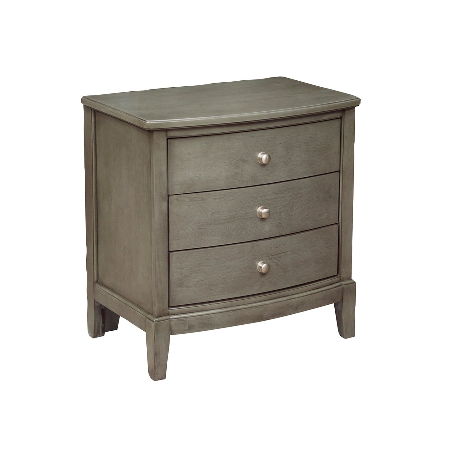 Marina3 Drawers Nightstand - Gray