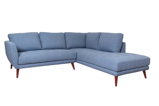 Casey Raf Sectional Sofa - Blue