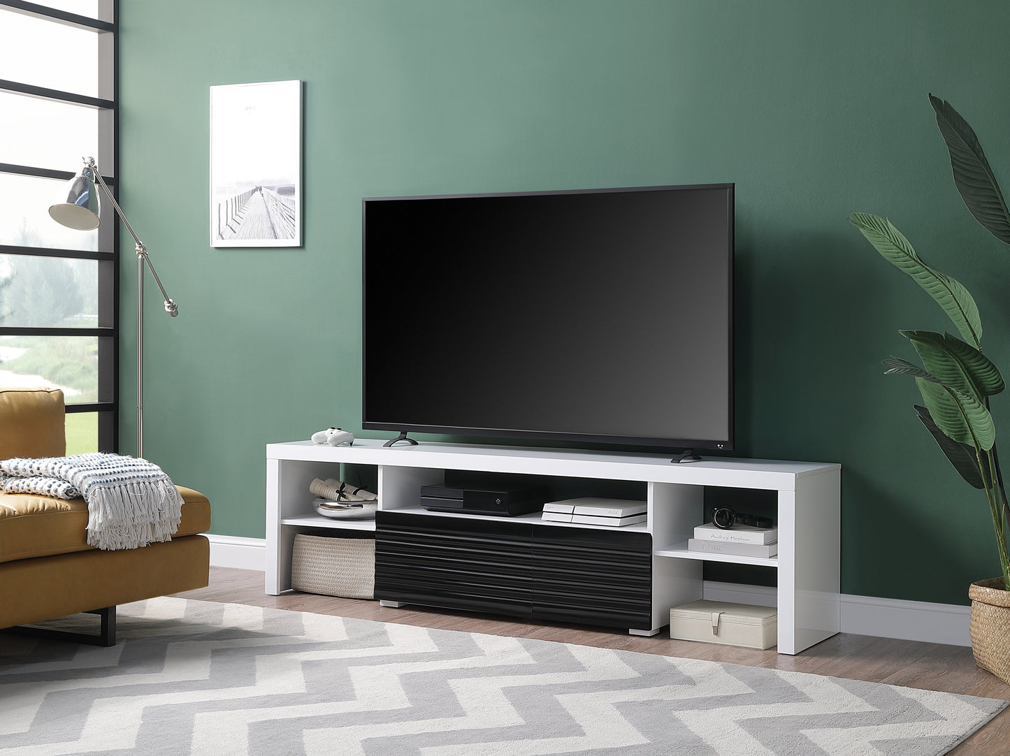 Buck II TV Stand - White