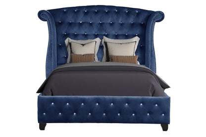 Sophia Queen Bed - Blue