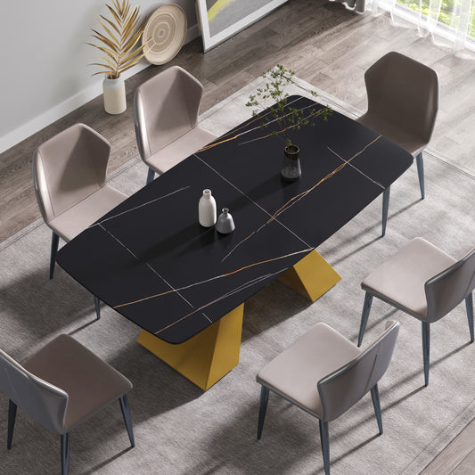 Golden Curve Dining Table