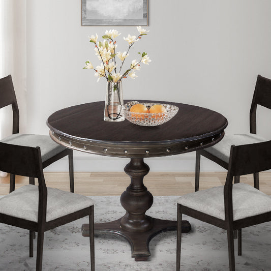 Rustic Elegance: Handcrafted Mango Wood Dining Table