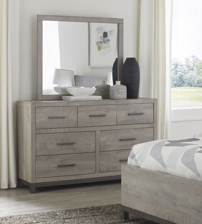 Elegant Gray Haven 7-Drawer Dresser