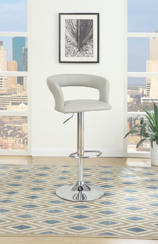 Enox Adjustable Heigh Bar Stool  - White Set of 2