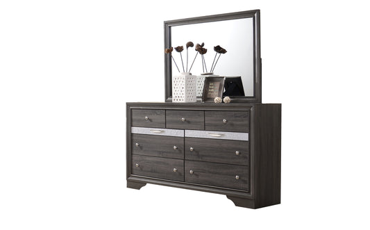 Matrix 7 Drawer Dresser - Gray