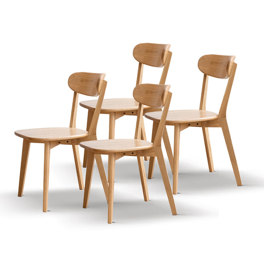 Gita Wooden Dining Chair (Set of 4) - Oak