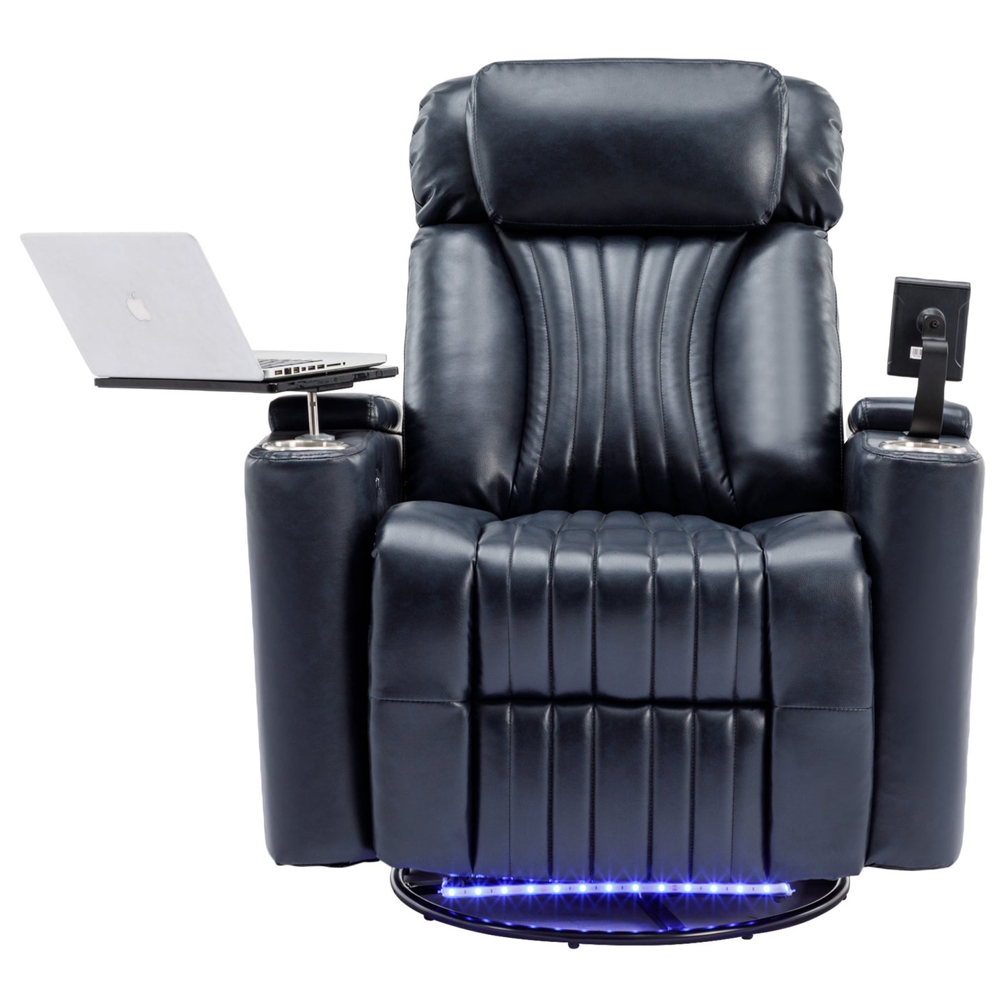 Comfort Max 270 Degree Swivel Power Recliner - Blue