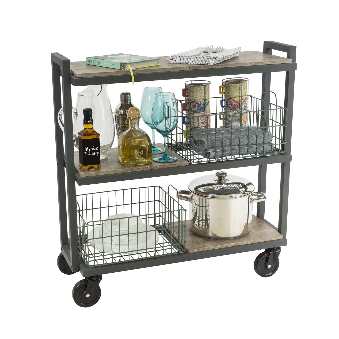 Atlantic 3-Tier Kitchen Carts