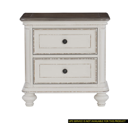 Norton Traditional Nightstand  Black Knobs